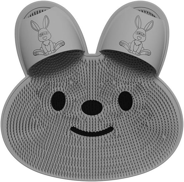 ,Shower Mats, Floor Mats, Can Be Used for Wall Pasting,Anti Slip Mat, Rabbit Mats (Grey)