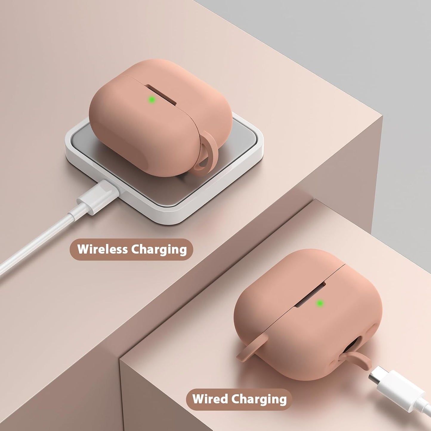 Case for Apple Airpods 4 -  Airpods 4 Cases 2024 Cover Women Anti-Drop Silicone Ipods 4 Earbuds Wireless Accessorie Charging Cases Girl Bling Keychain for Airpod Ipods 4Th Generation